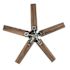 Seasons Markan 52" Brushed Nickel Indoor/Outdoor Ceiling Fan With Vintage Pewter Oak/Sable Oak Reversible Blades (5-Blade)