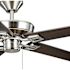 Seasons Markan 52" Brushed Nickel Indoor/Outdoor Ceiling Fan With Vintage Pewter Oak/Sable Oak Reversible Blades (5-Blade)