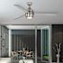 52"LED CEIL FAN W/RMT IND BN