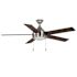 Seasons Parkton 52" LED Ceiling Fan, Indoor, Brushed Nickel