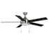Seasons Parkton 52" LED Ceiling Fan, Indoor, Brushed Nickel