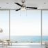 Seasons Jalisco 42" Brushed Nickel Indoor Ceiling Fan With Light and Reversible Matte Black/Deep Silver Blades (3-Blade)