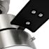 Seasons Jalisco 42" Brushed Nickel Indoor Ceiling Fan With Light and Reversible Matte Black/Deep Silver Blades (3-Blade)
