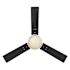 Seasons Jalisco 42" Brushed Nickel Indoor Ceiling Fan With Light and Reversible Matte Black/Deep Silver Blades (3-Blade)