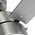 Seasons Jalisco 42" Brushed Nickel Indoor Ceiling Fan With Light and Reversible Matte Black/Deep Silver Blades (3-Blade)