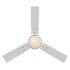 Seasons Jalisco 42" Brushed Nickel Indoor Ceiling Fan With Light and Reversible Matte Black/Deep Silver Blades (3-Blade)