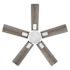 Seasons Ozark 44" Silver Indoor/Outdoor Ceiling Fan With Light and Reversible White Oak/Deep Silver Blades (5-Blade)