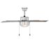 Seasons Ozark 44" Silver Indoor/Outdoor Ceiling Fan With Light and Reversible White Oak/Deep Silver Blades (5-Blade)
