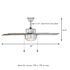 Seasons Ozark 44" Silver Indoor/Outdoor Ceiling Fan With Light and Reversible White Oak/Deep Silver Blades (5-Blade)