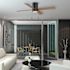 52" LED CEILING FAN IND MB
