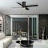 52" LED CEILING FAN IND MB