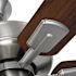 Seasons Sinclair 44" Brushed Nickel Indoor Ceiling Fan With Light and Reversible Walnut/Maple Blades (5-Blade)