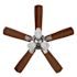 Seasons Sinclair 44" Brushed Nickel Indoor Ceiling Fan With Light and Reversible Walnut/Maple Blades (5-Blade)