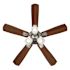Seasons Sinclair 44" Brushed Nickel Indoor Ceiling Fan With Light and Reversible Walnut/Maple Blades (5-Blade)