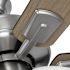 Seasons Sinclair 44" Brushed Nickel Indoor Ceiling Fan With Light and Reversible Walnut/Maple Blades (5-Blade)
