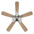 Seasons Sinclair 44" Brushed Nickel Indoor Ceiling Fan With Light and Reversible Walnut/Maple Blades (5-Blade)