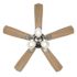 Seasons Sinclair 44" Brushed Nickel Indoor Ceiling Fan With Light and Reversible Walnut/Maple Blades (5-Blade)
