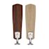 Seasons Sinclair 44" Brushed Nickel Indoor Ceiling Fan With Light and Reversible Walnut/Maple Blades (5-Blade)