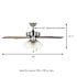 Seasons Sinclair 44" Brushed Nickel Indoor Ceiling Fan With Light and Reversible Walnut/Maple Blades (5-Blade)
