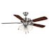 Seasons Sinclair 44" Brushed Nickel Indoor Ceiling Fan With Light and Reversible Walnut/Maple Blades (5-Blade)