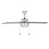 Seasons Ozark 52" Ceiling Fan, Indoor/Outdoor, Silver
