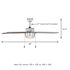 Seasons Ozark 52" Ceiling Fan, Indoor/Outdoor, Silver