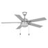 Seasons Ozark 52" Ceiling Fan, Indoor/Outdoor, Silver
