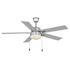 Seasons Ozark 52" Ceiling Fan, Indoor/Outdoor, Silver
