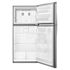 Whirlpool ENERGY STAR 19 Cu. Ft. Top Freezer  Refrigerator, Monochromatic Stainless Steel, ADA