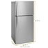 Whirlpool ENERGY STAR 19 Cu. Ft. Top Freezer  Refrigerator, Monochromatic Stainless Steel, ADA