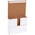 Box Partners 11 1/8x8 5/8x2" White Deluxe Easy-Fold Mailer Package Of 25
