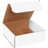 Box Partners 8x8x3" White Corrugated Mailers Package Of 50