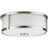 Progress Lighting Gilliam 2-Light Flush Mount, 12.6", Brushed Nickel, Frosted