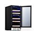 NewAir 15" Built-In 29 Bottle Dual Zone Compressor Wine Fridge, Quiet Operation,Beech Wood Shelves And Recessed Kickplate