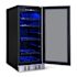 NewAir 15" Flipshelf Wine And Beverage Refrigerator, Reversible Shelves Hold 80 Cans Or 33 Bottles, Stainless Steel