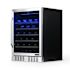 NewAir 24" Built-In 52 Bottle Compressor Wine Fridge In Stainless Steel  Precision Digital Thermostat