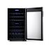 NewAir Freestanding 43 Bottle Dual Zone Compressor Wine Fridge In Stainless Steel, Adjustable Racks/Exterior Digital Tstat