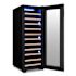 NewAir Shadow Series Wine Cooler Refrigerator 62 Bottle, Freestanding Mirrored Wine Fridge Double-Layer Tempered Glass Door