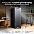 NewAir Shadow Series Wine Cooler Refrigerator 62 Bottle, Freestanding Mirrored Wine Fridge Double-Layer Tempered Glass Door