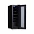 NewAir Shadow Series Wine Cooler Refrigerator 12 Bottle, Freestanding Mirrored Wine Fridge Double-Layer Tempered Glass Door