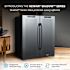 NewAir Shadow Series Wine Cooler Refrigerator 18 Bottles 59 Cans Dual Temp Zones, Freestanding Mirrored Wine Beverage Fridge