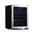 NewAir Freestanding 23 Bottle Compressor Wine Fridge In Stainless Steel, Adjustable Racks And Exterior Digital Thermostat