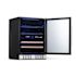 NewAir 24" Built-In Dual Zone 20 Bottle And 70 Can Wine And Beverage Fridge In Ss With Splitshelf And Smooth Rolling Shelves
