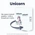 Unicorn Regular Organic Cotton Tampon Cartridge Plant-Based Applicator Case Of 6