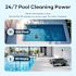 Surfer S2 24/7 Solar-Powered Automatic Robotic Pool Cleaner,debrisguard, Gray