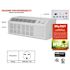 Hotpoint 9,000 BTU 230/208 V Heat Pump PTAC With Electric Heat Backup, 15amp