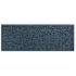 M+a Matting Waterhog Squares Fashion Mat Navy 4'X10' Smooth Backing
