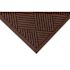 M+a Matting Waterhog Diamond Fashion Mat Dark Brown 3'X10' Smooth Backing