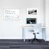 Luxor Dry Erase Magnetic Wall-Mount Porcelain White Board 36x24 Aluminum Frame