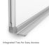 Luxor Dry Erase Magnetic Wall-Mount Porcelain White Board 36x24 Aluminum Frame